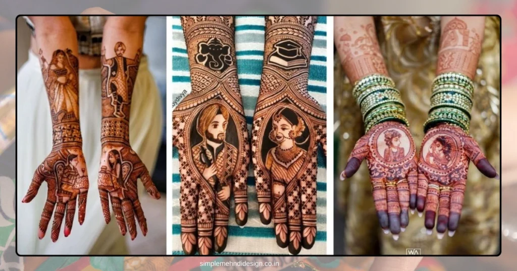 Simple Bridal Mehndi Design Photo