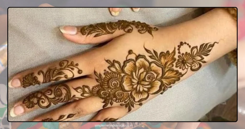 Simple Bridal Mehndi Design Photo