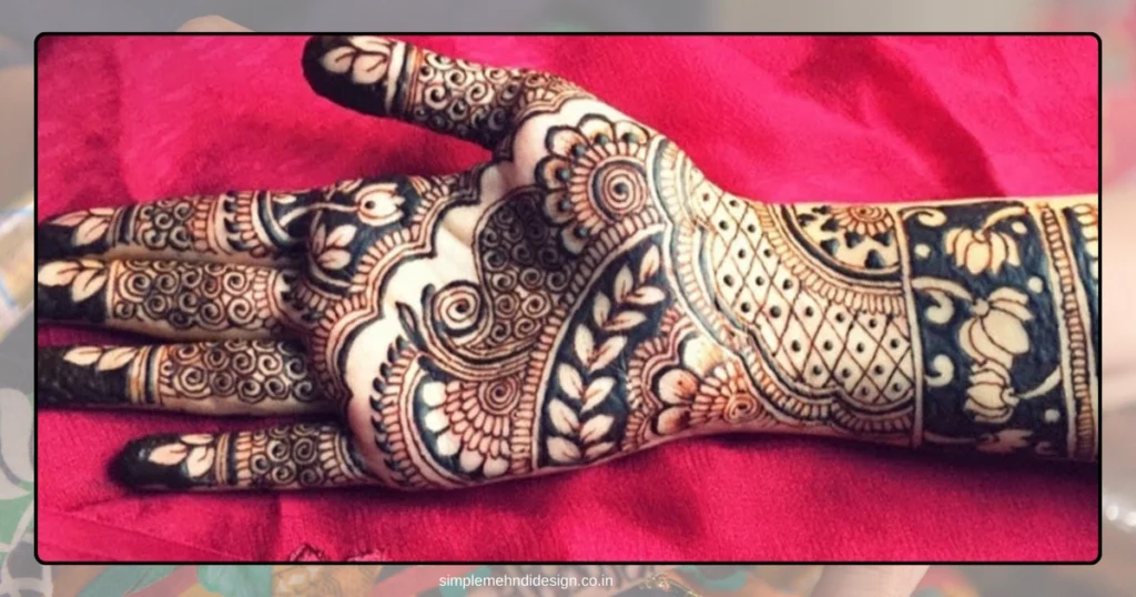 Simple Bridal Mehndi Design Photo