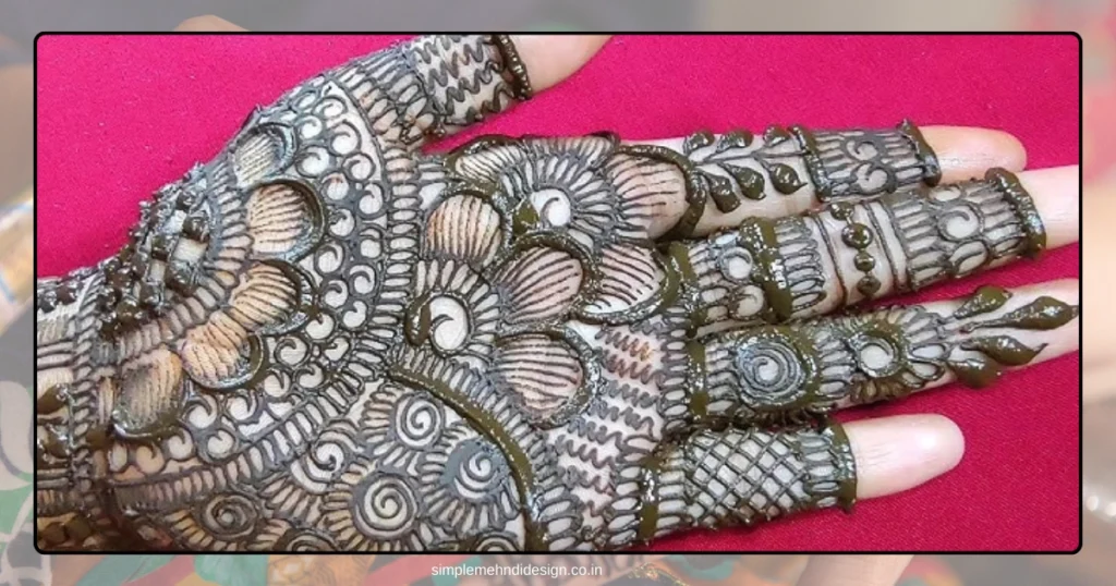 Simple Bridal Mehndi Design Photo