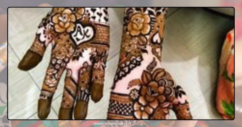 Simple Bridal Mehndi Design Photo