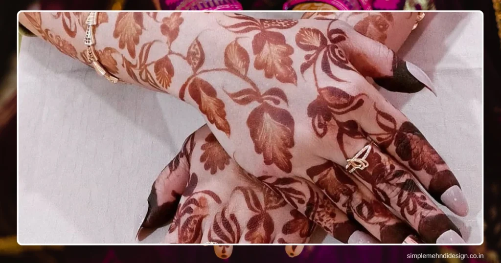 Full Hand Bridal Mehndi Design