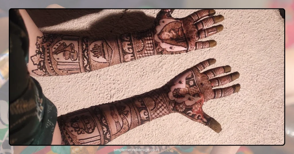 Simple Bridal Mehndi Design Photo