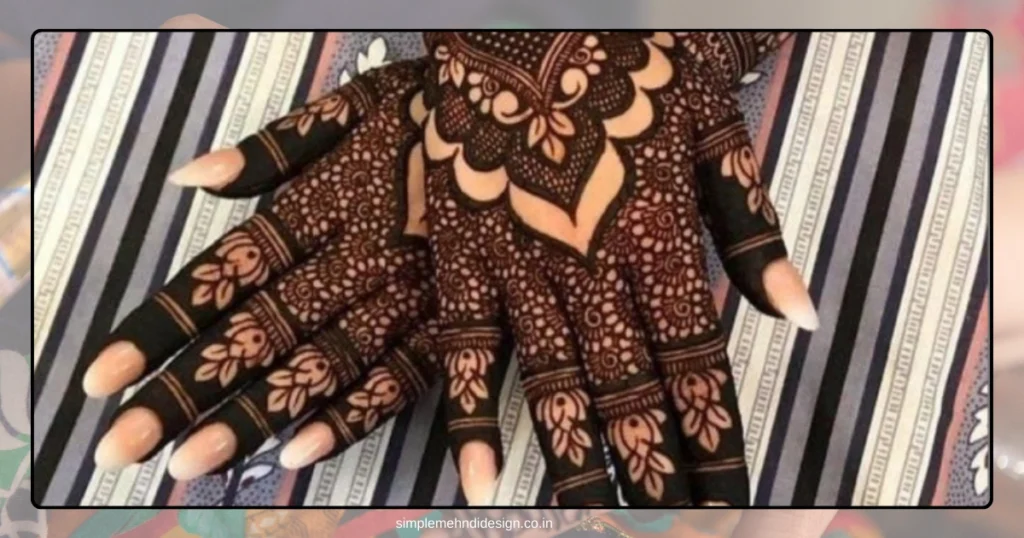 Simple Bridal Mehndi Design Photo