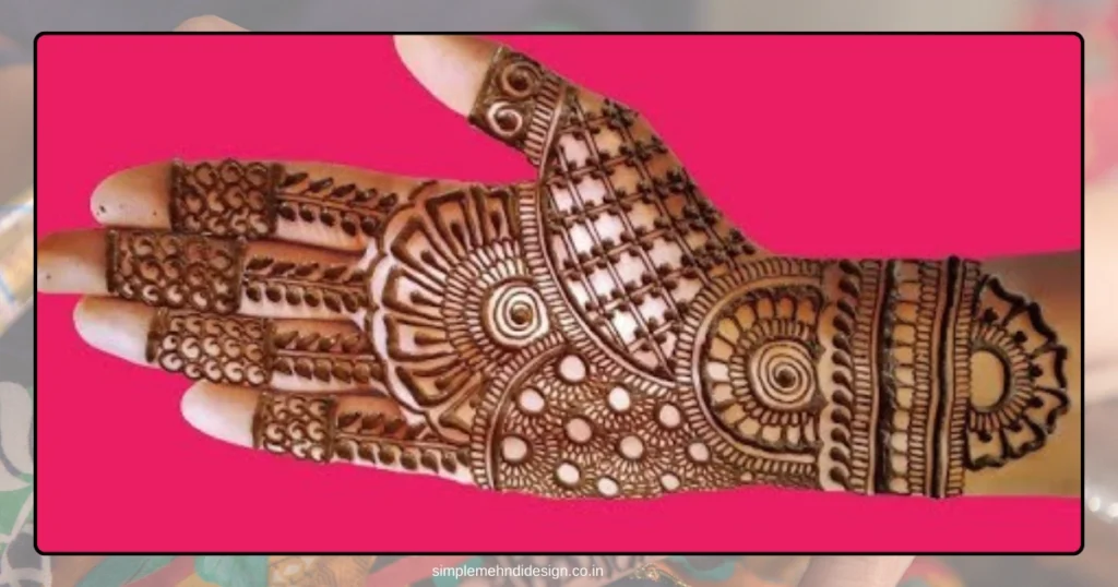 Simple Bridal Mehndi Design Photo
