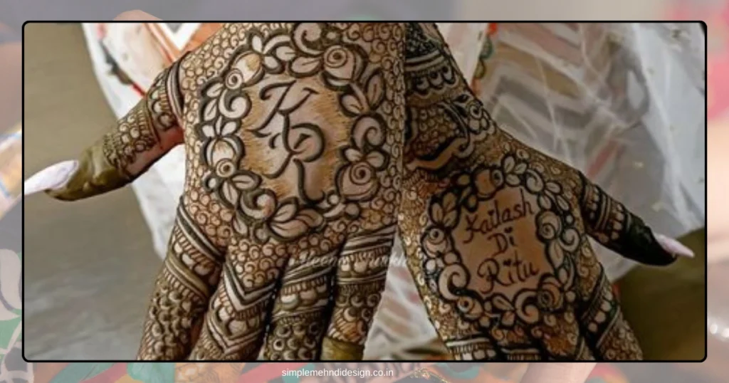 Simple Bridal Mehndi Design Photo