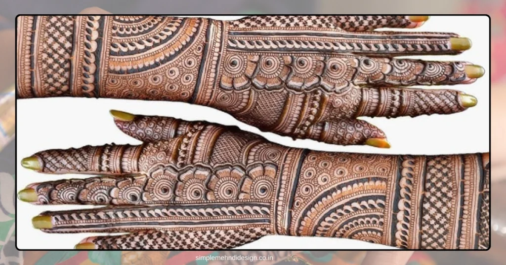 Simple Bridal Mehndi Design Photo