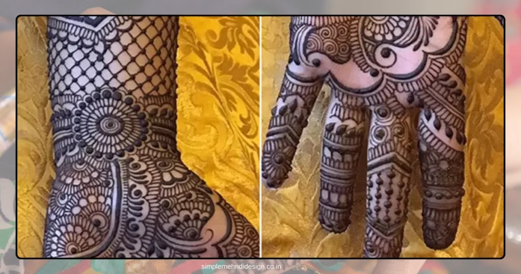 Simple Bridal Mehndi Design Photo