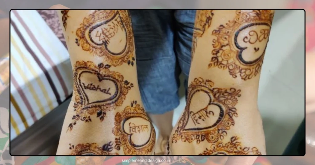 Simple Bridal Mehndi Design Photo