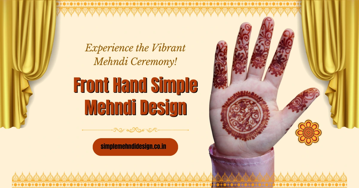 Front Hand Simple Mehndi Design