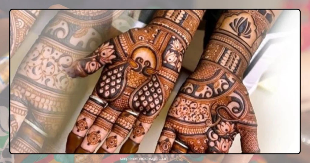 Simple Bridal Mehndi Design Photo