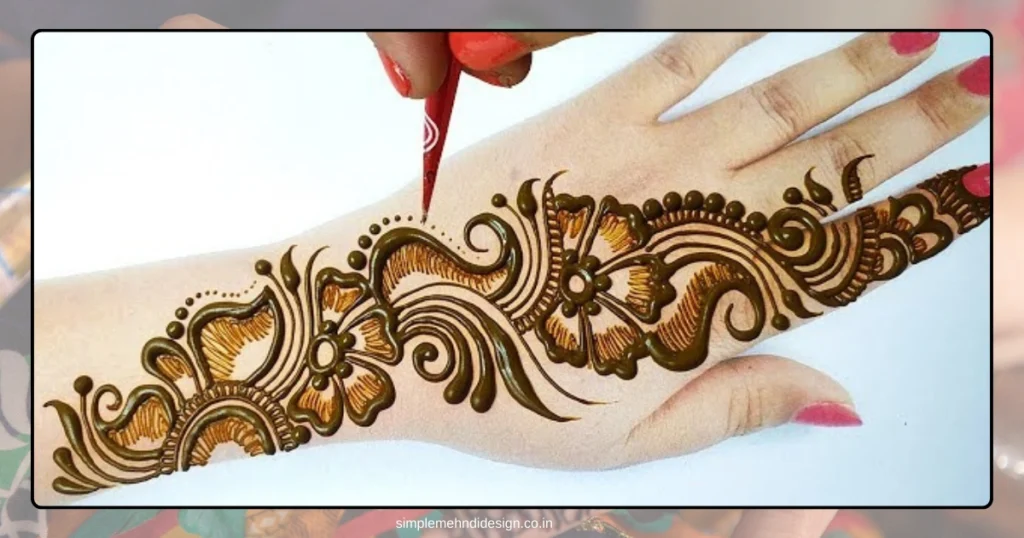 Simple Bridal Mehndi Design Photo
