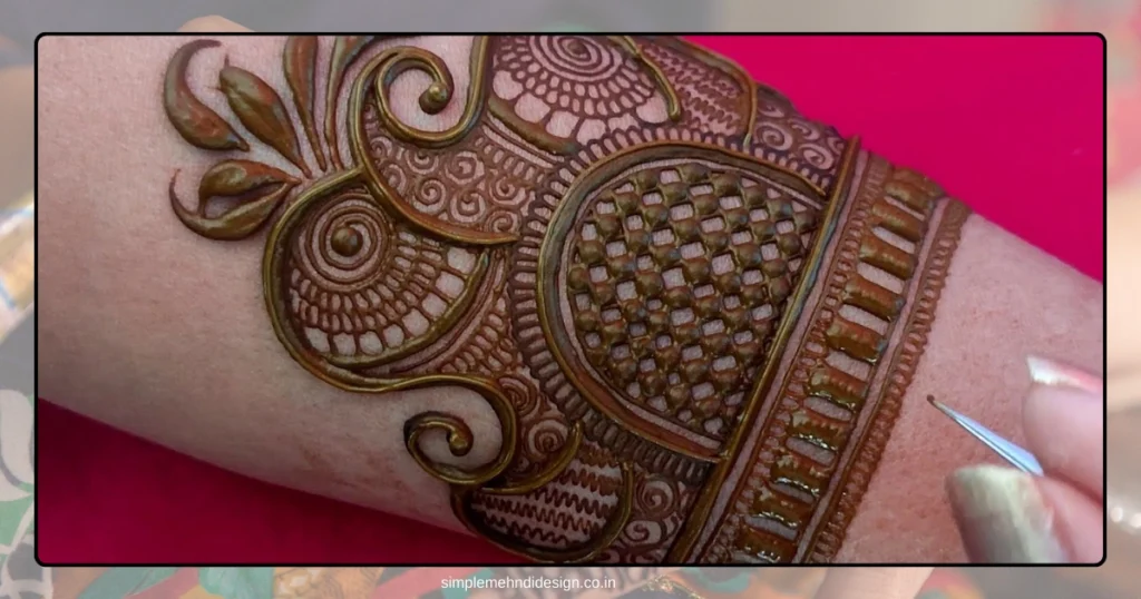 Simple Bridal Mehndi Design Photo