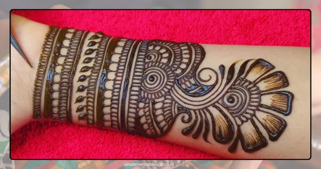 Simple Bridal Mehndi Design Photo