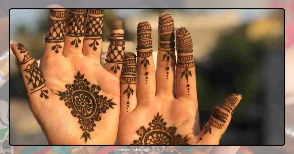 Simple Bridal Mehndi Design Photo