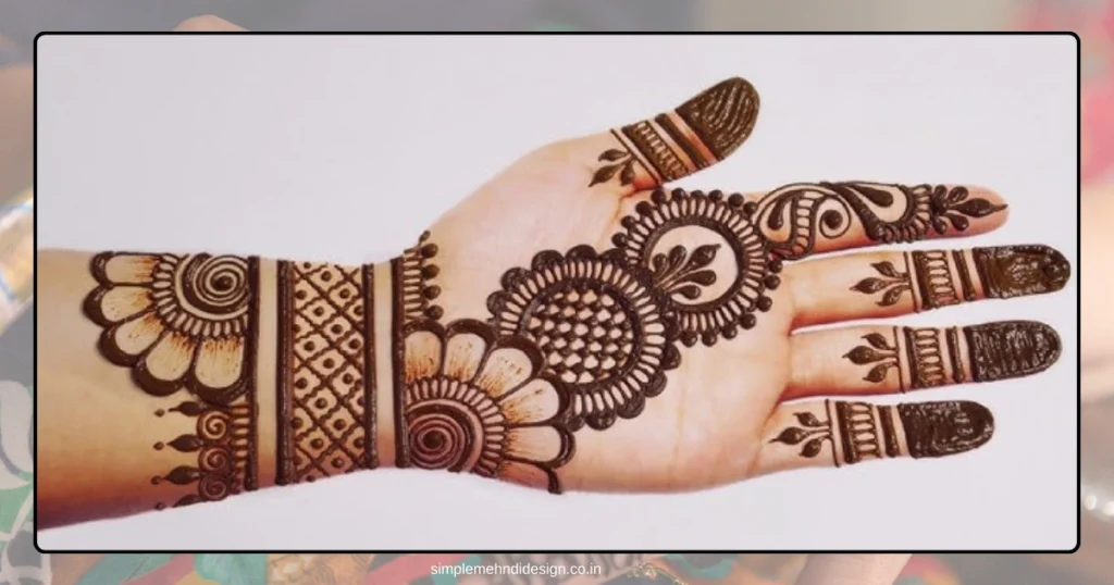 Simple Bridal Mehndi Design Photo