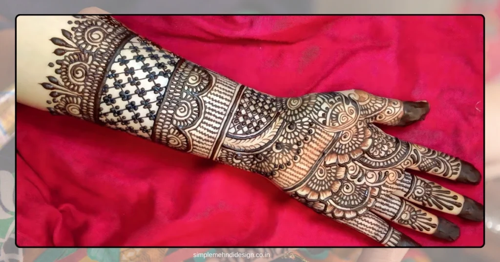 Simple Bridal Mehndi Design Photo