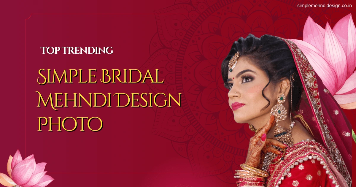 Simple Bridal Mehndi Design Photo
