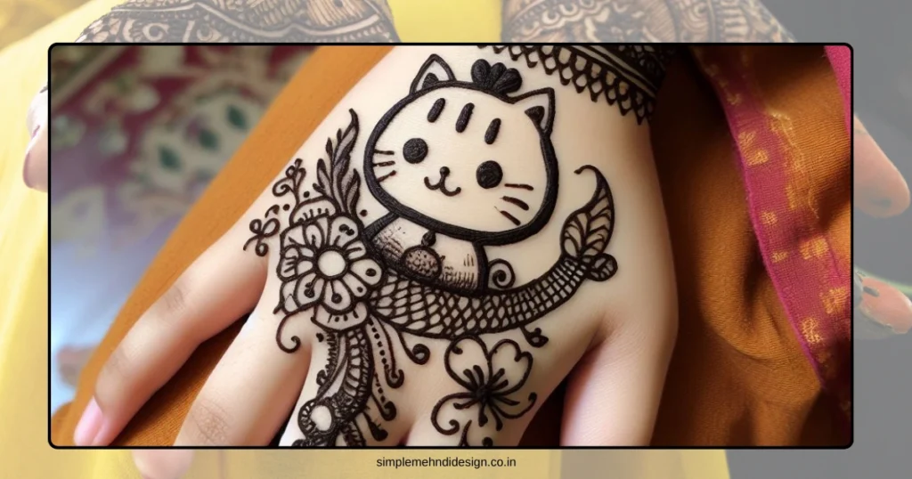 Simple Mehndi Designs For Kids 2 1