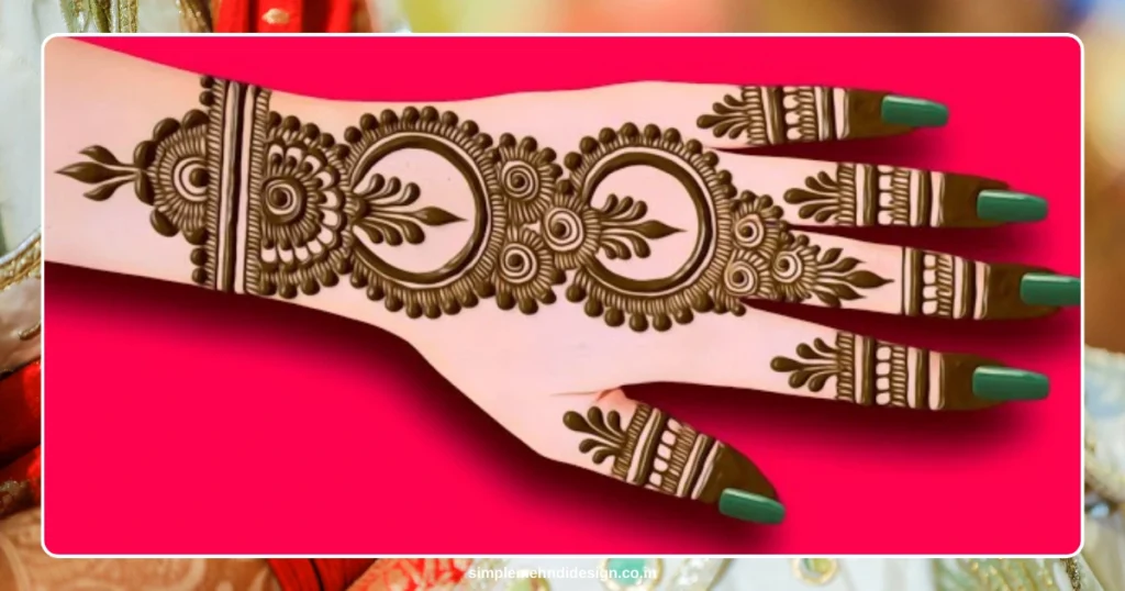 Front Hand Simple Mehndi Design