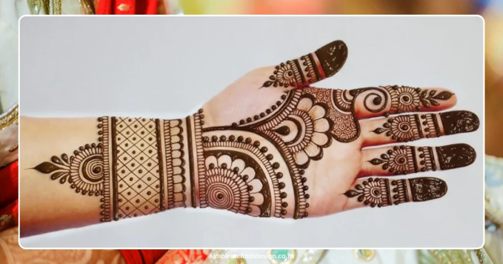 Front Hand Simple Mehndi Design