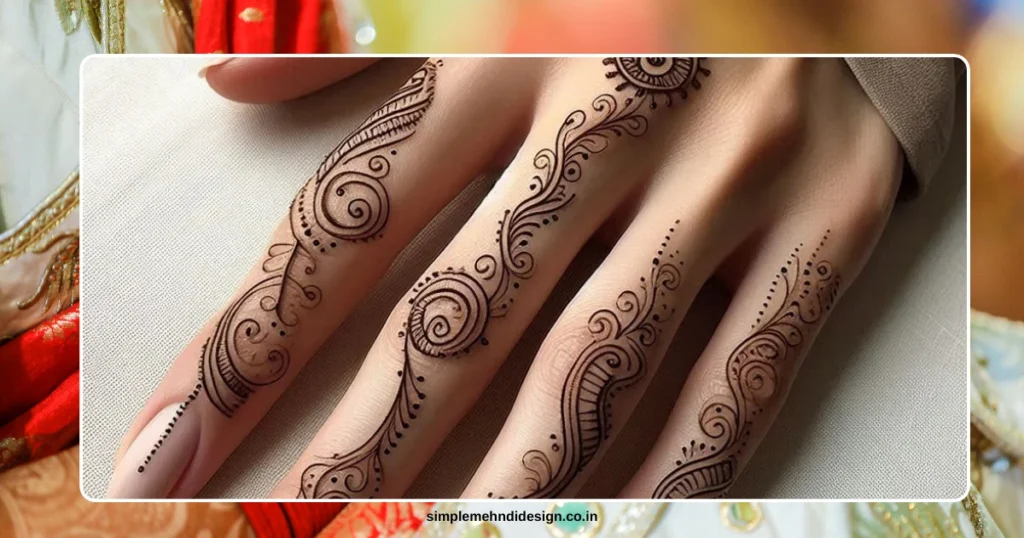 Front Hand Simple Mehndi Design