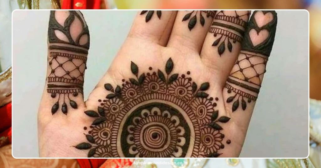 Front Hand Simple Mehndi Design
