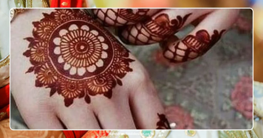Front Hand Simple Mehndi Design
