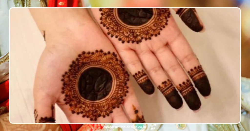 Front Hand Simple Mehndi Design