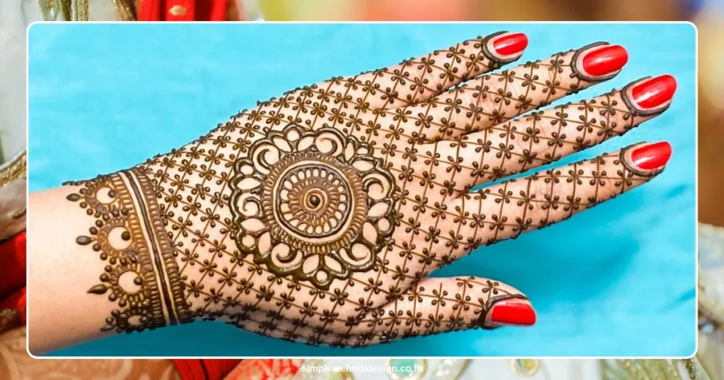 Front Hand Simple Mehndi Design