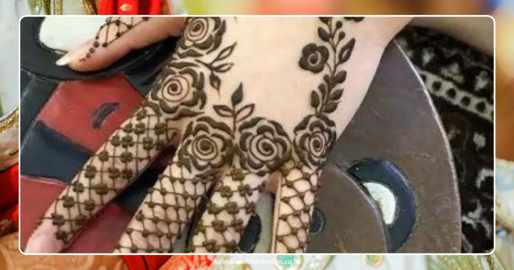 Front Hand Simple Mehndi Design