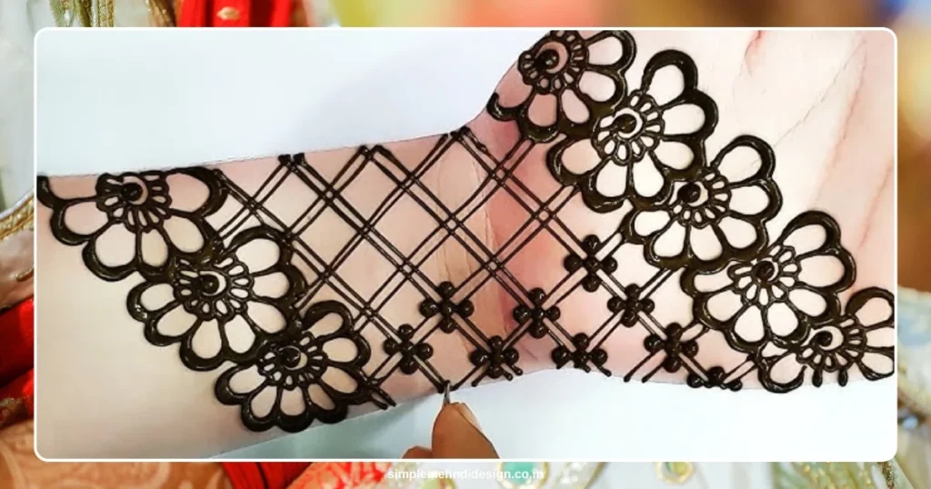 Front Hand Simple Mehndi Design