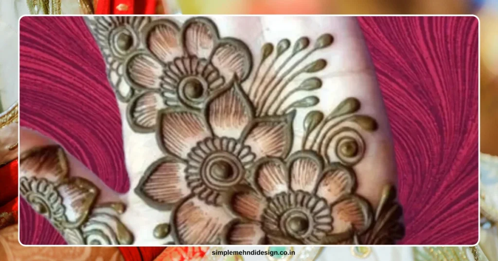 Front Hand Simple Mehndi Design