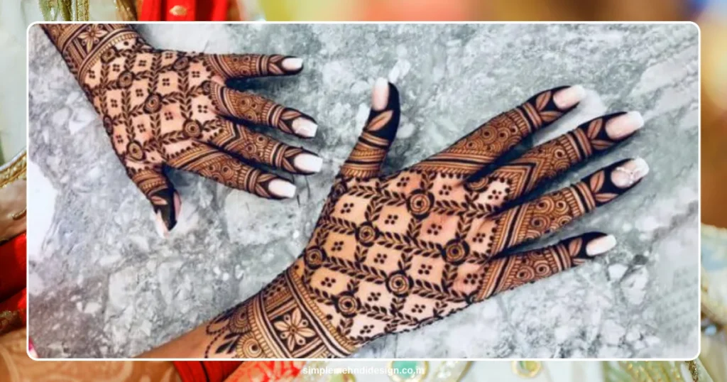 Front Hand Simple Mehndi Design