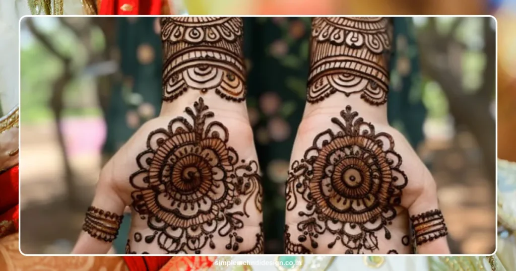 Front Hand Simple Mehndi Design