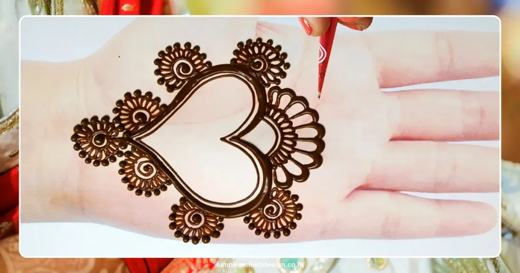 Front Hand Simple Mehndi Design