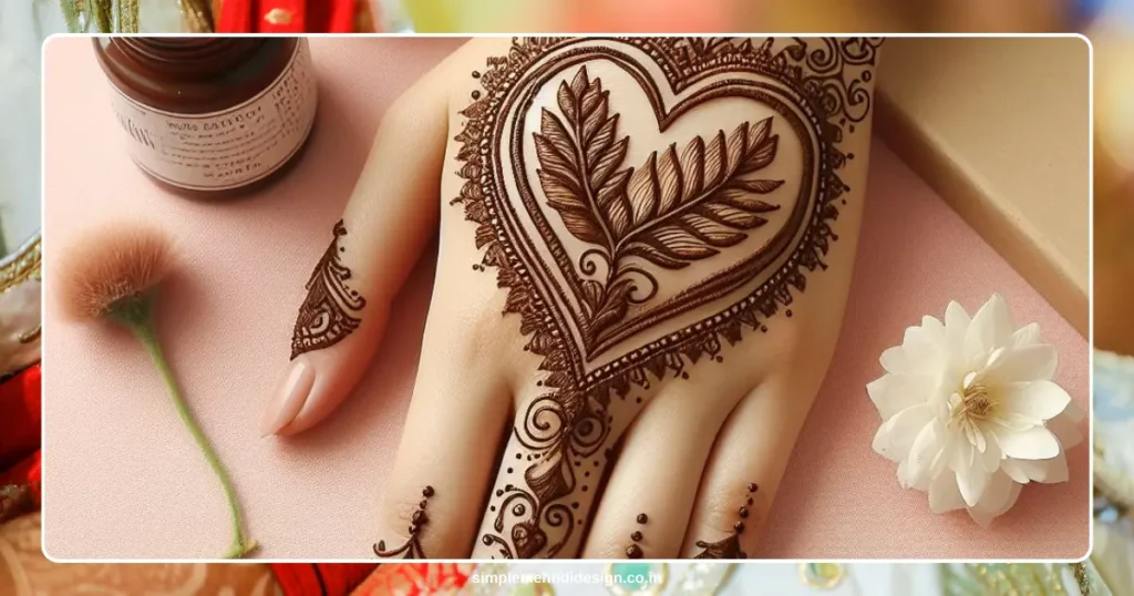 Front Hand Simple Mehndi Design